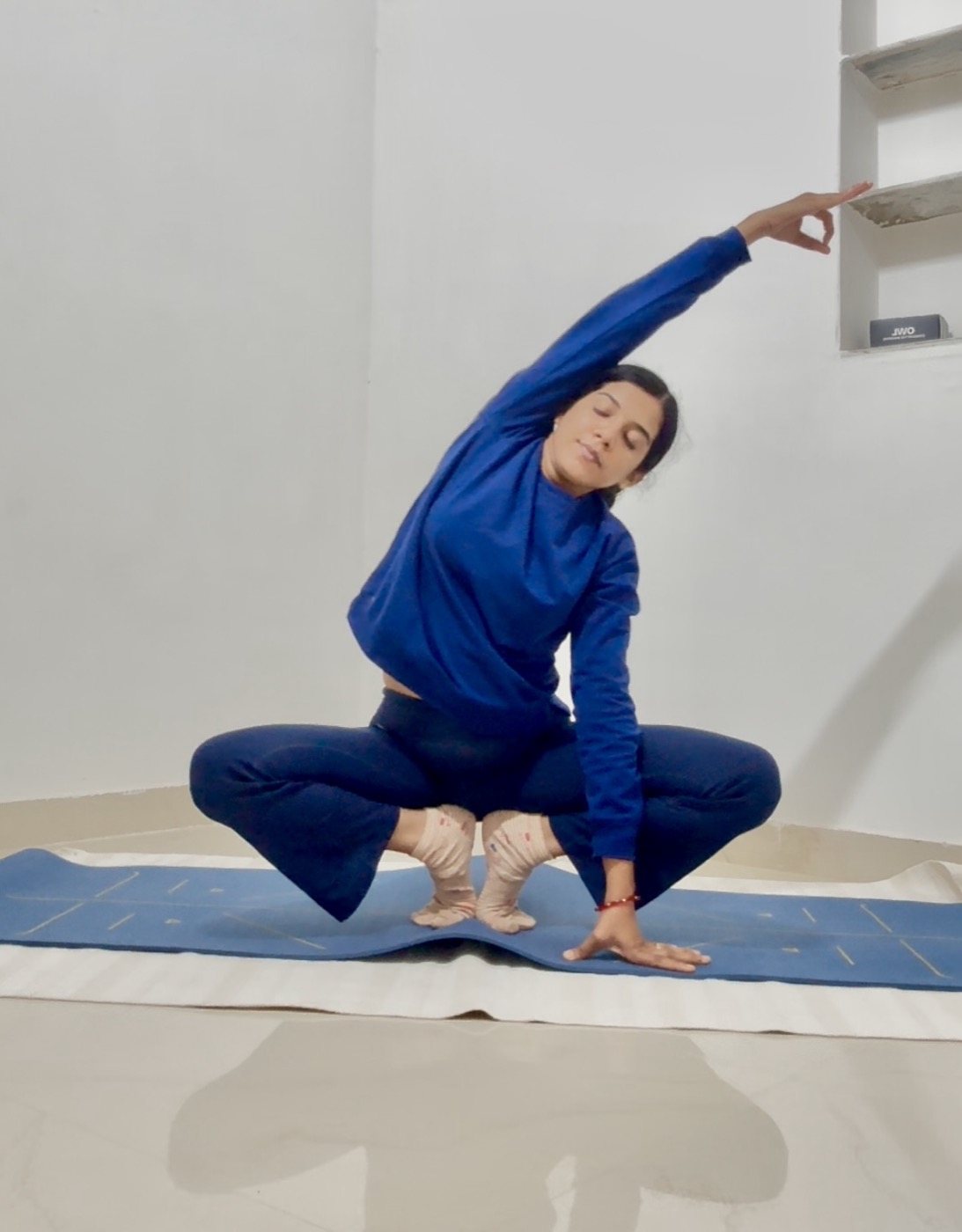 Parvati practicing yoga