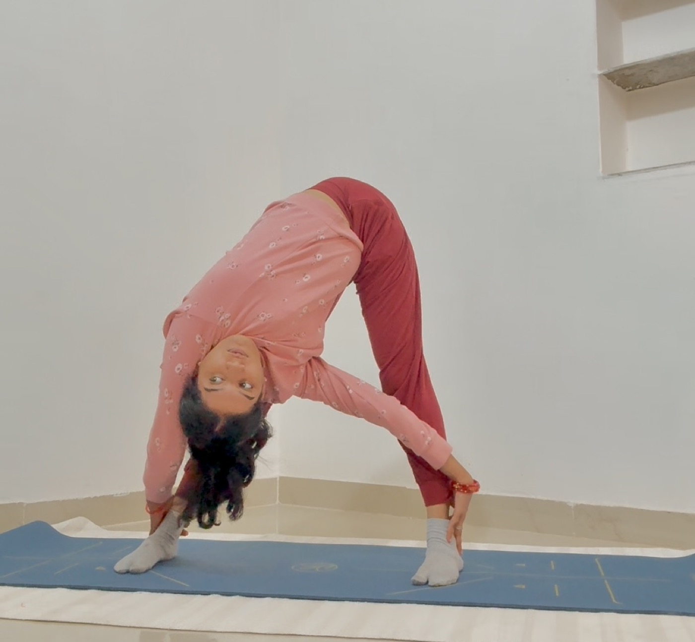 Parvati practicing yoga