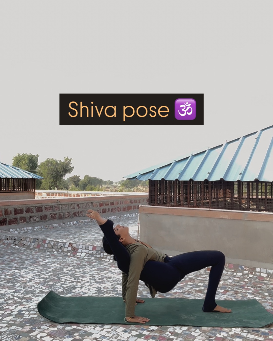 Parvati practicing yoga